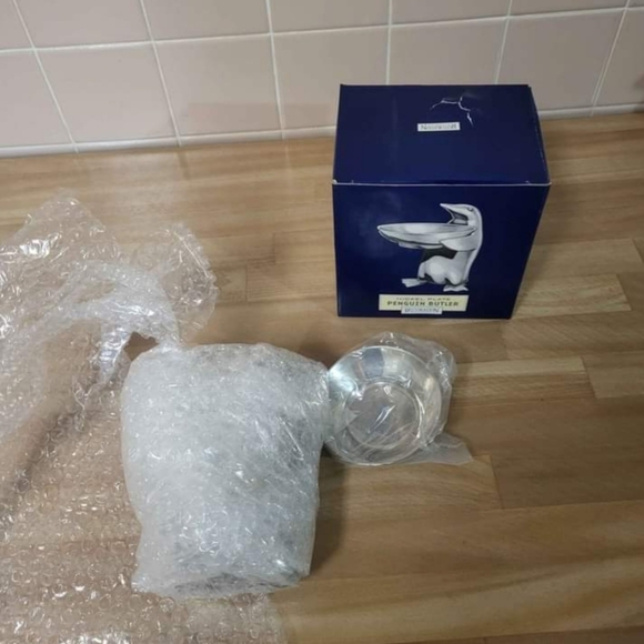 Restoration Hardware Penguin Butler Dish Nickel Plate NOS - Picture 6 of 9